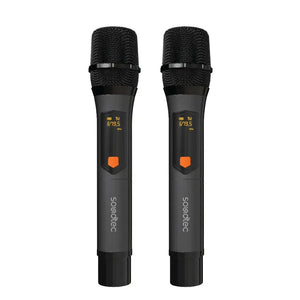 Porodo Duo Mic Aluminum Rechargeable Wireless Microphone