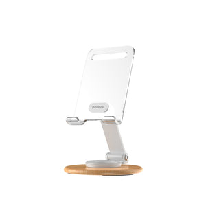 Porodo Rotating Transparent Mobile&Tablet; Stand-White