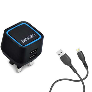 Intelligent Charger with Type-C Cable (Black) ||Code:50300