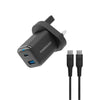 Powerology Dual Port Super Compact Quick Charger 35W