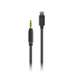 Powerology Aluminum Braided Audio Cable 1.2m - Black