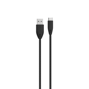 Powerology braided USB-A to Type-C cable 1.2m - Black