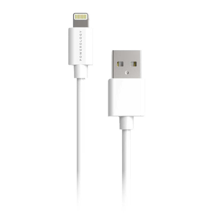 Powerology Data & Fast Charge Lightning Cable 1.2m - White