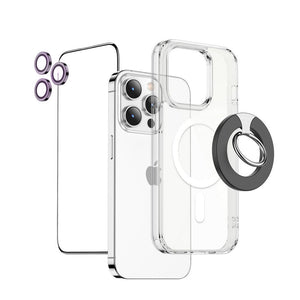 Green Protection Clear Pack 4 in 1 For 14Pro - Purple