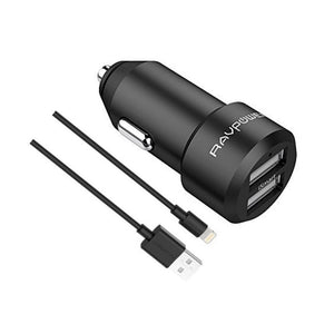 Ravpower 2-Pack Car Charger Combo(Black)