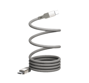 Momax Mag Link 100W USB-C To USB-C Magnetic Cable DC36-Natural Titanium