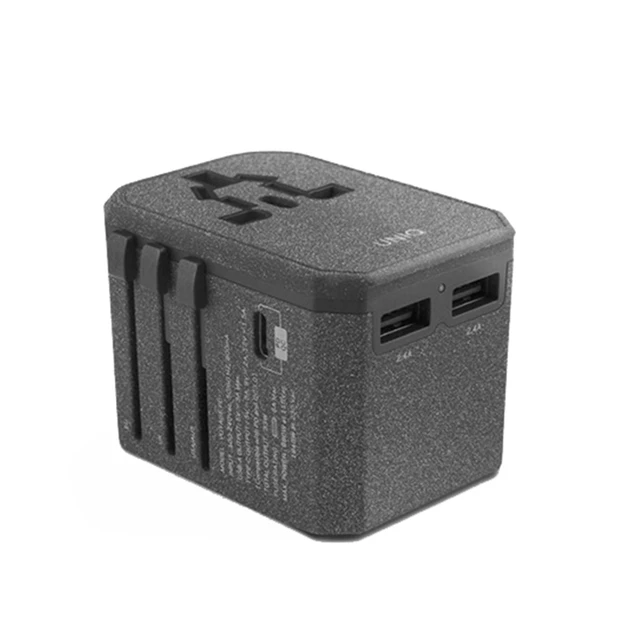 Uniq Voyage Travel Adapter Black