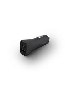 Uniq Votra Duo USB-C PD Car Charger Black