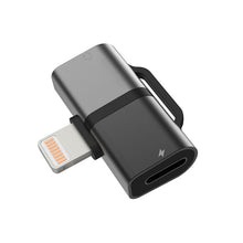Load image into Gallery viewer, Gemini Dual Lightning converter adapter - Black/Silver
