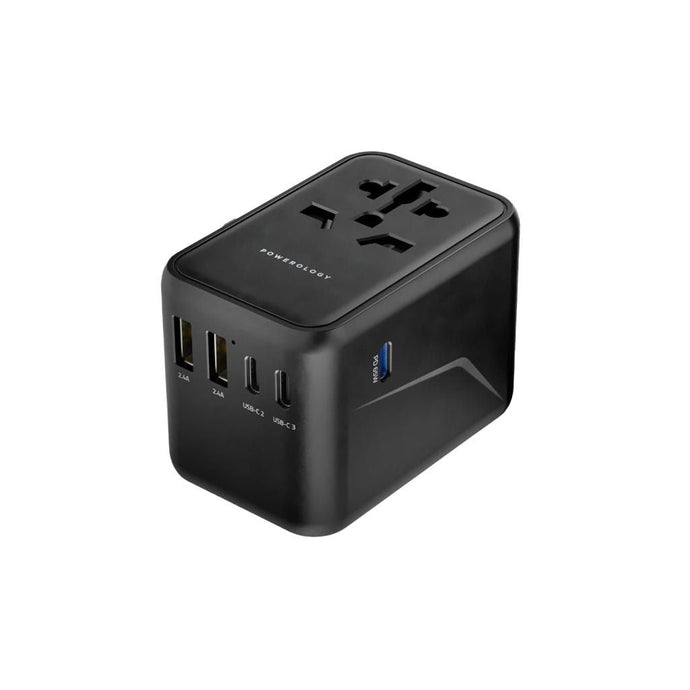 Powerology 4X Type-c with USB-A Ports-GY