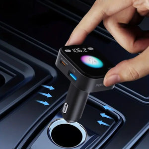 Porodo Dual Microphone FM Transmitter Charger