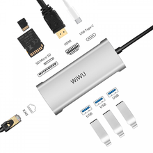 Load image into Gallery viewer, Wiwu Alpha 8in1 USB-C Hub A831HRT

