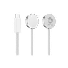Load image into Gallery viewer, Green Lion iWatch Charger USB-C Wireless Charger - White
