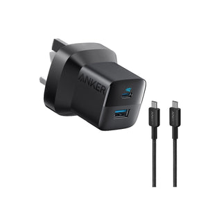 Anker 323 Charger with Usb-c to Usb-c Cable 33w 1m - Black