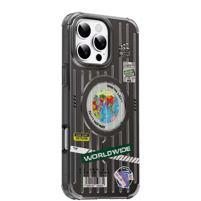 Green Lion Globe Magsafe Case For 16 ProMax