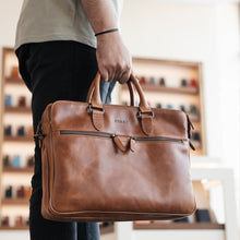 Load image into Gallery viewer, EXTEND Genuine Leather Hand Bag 1794 - Caramel Brown
