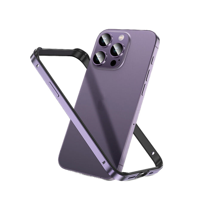 Encase Bumper Metal Case For 14 Pro Max - Purple