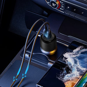 Pawa Solid Car Charger Dual Port PD+QC USB-C TO -C 51w