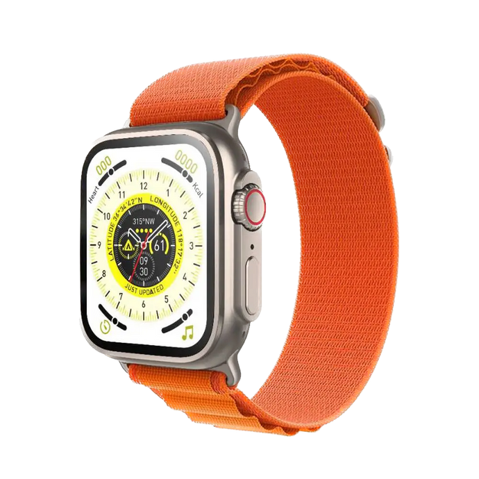 Green Ultra Smart Watch-Orange