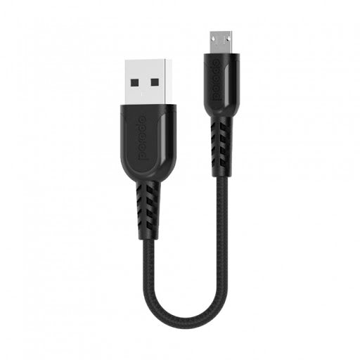 Porodo premium data micro USB 25cm Black