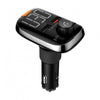 Porodo FM Tansmitter,Car Charger QC 3.0 with Bass Boost(Blak)