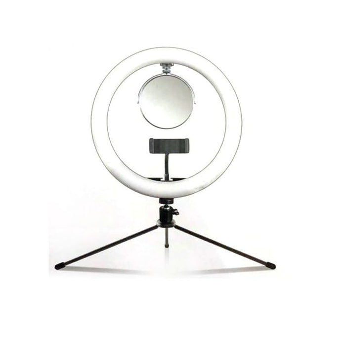 ZGA Mirror Desktop Ring Light With Tripod 10